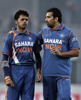 Zaheer Khan Sreesanth Zaheer Khan Sreesanth