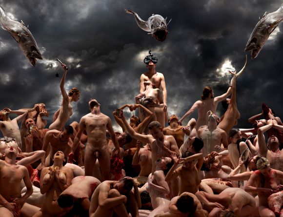 claudia rogge fotografia multidões nuas peladas corpos