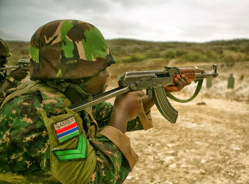 Fuerzas Armadas de  Gambia Gambian+soldiers+training