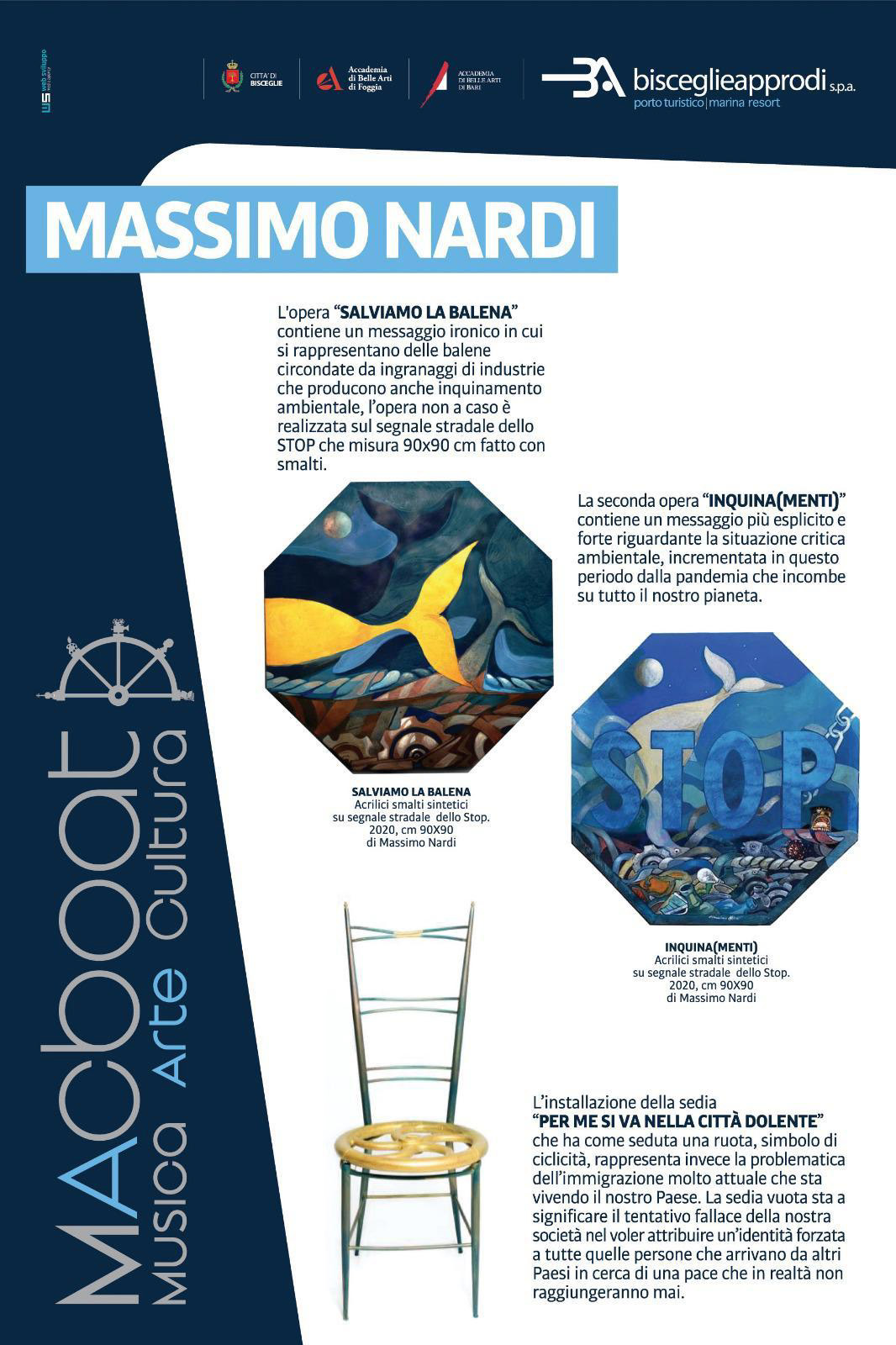 Installazione di Massimo Nardi Museo a cielo aperto MACboat