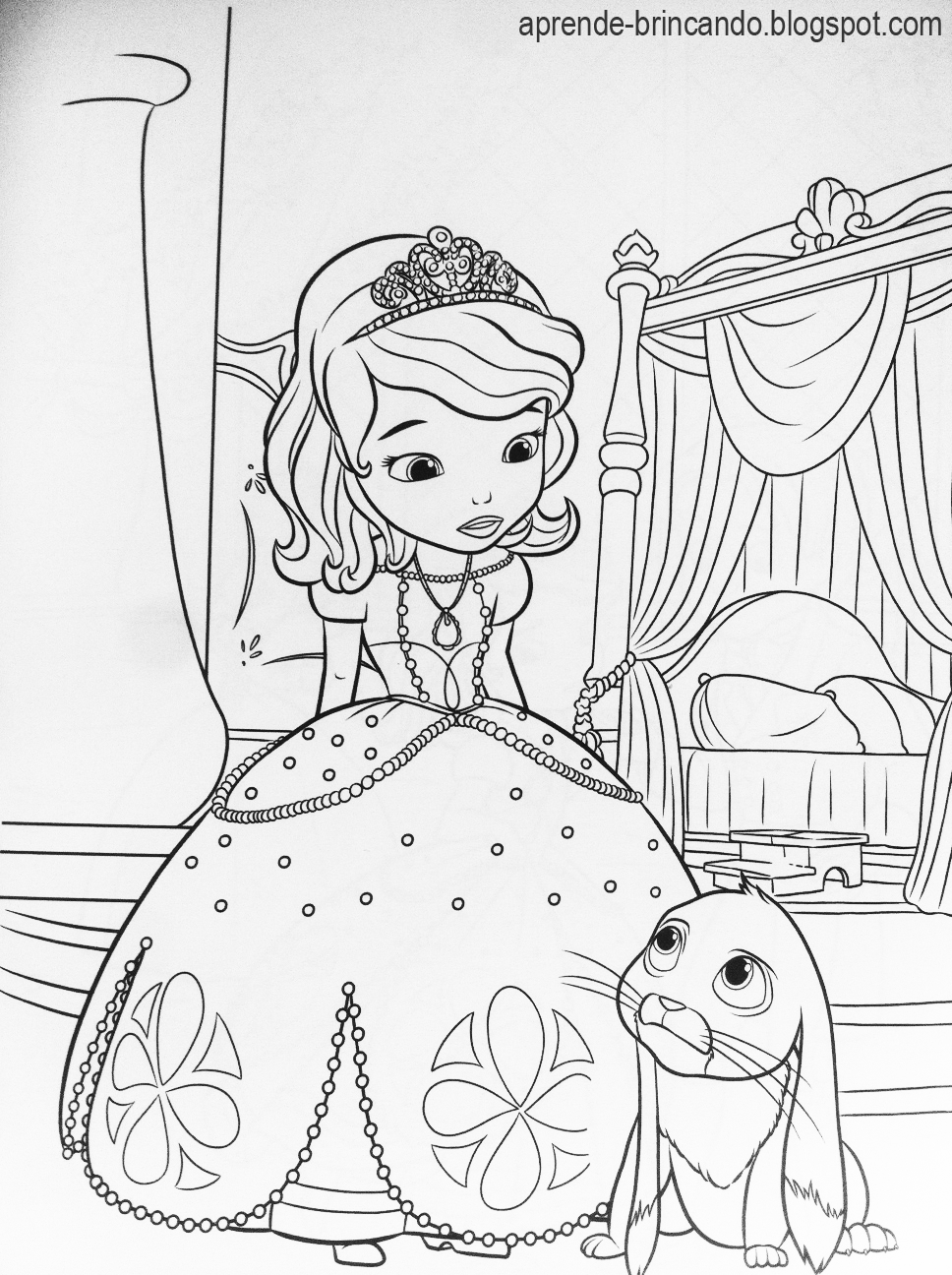 Desenhos para Colorir Princesinha Sofia