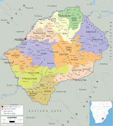 Map of Lesotho