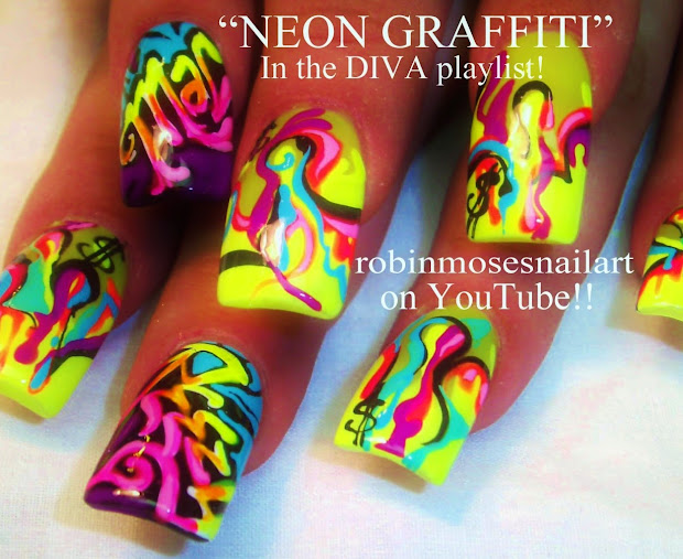 robin moses nail art "graffiti"