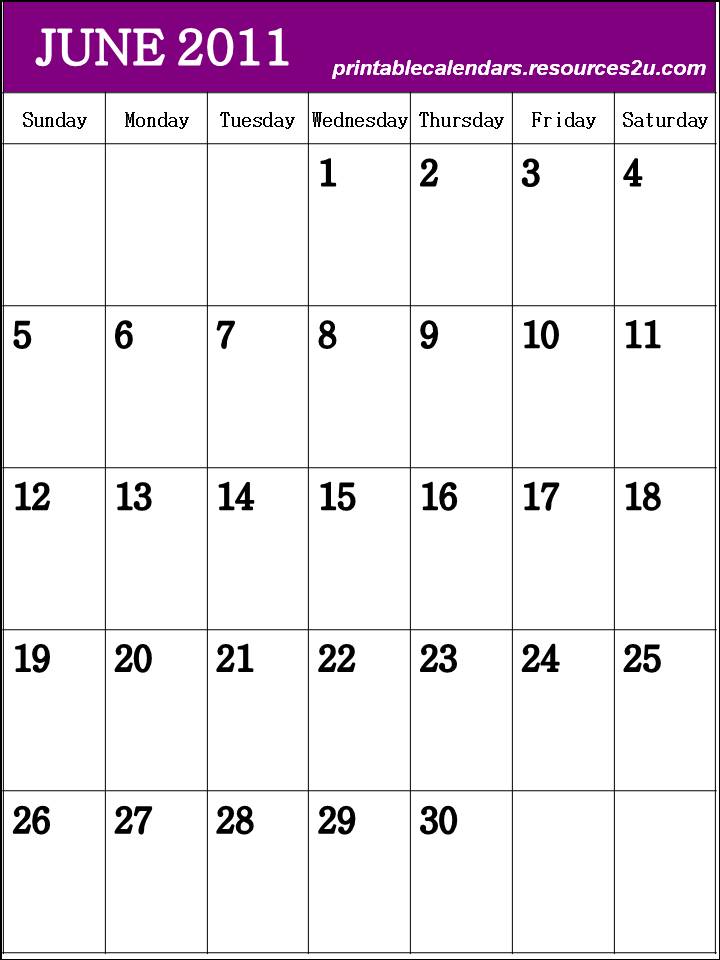 june 2011 calendar. june 2011 calendar blank.