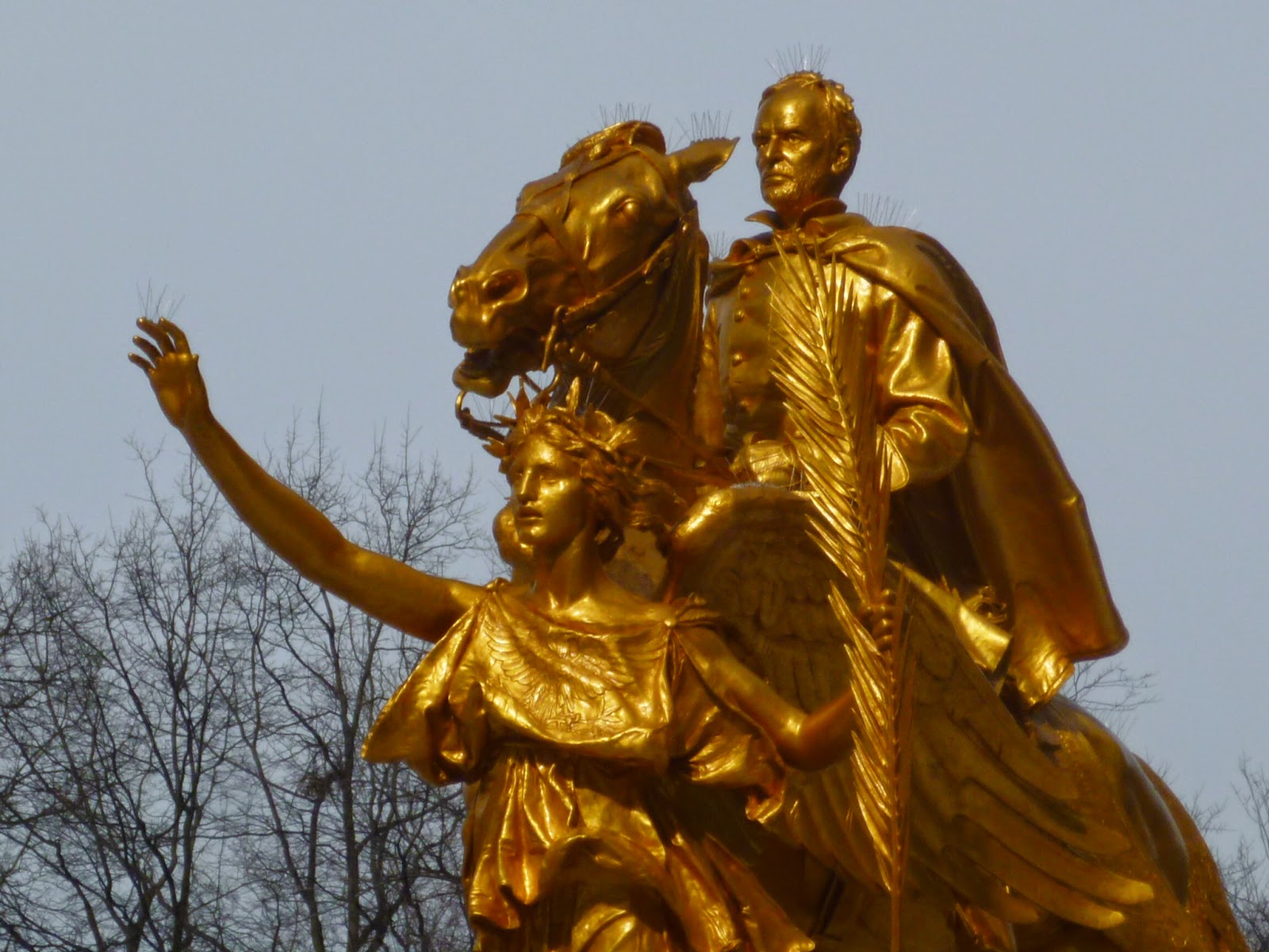 NYC Pixtures Statue Near the Plaza Hotel and Central Park South