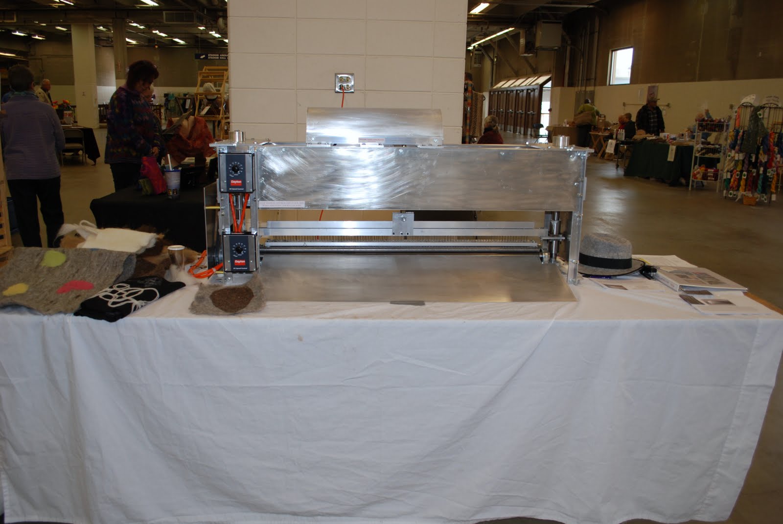 Anne Vickrey Evans Needle Felting Machine at the Great Western Alpaca