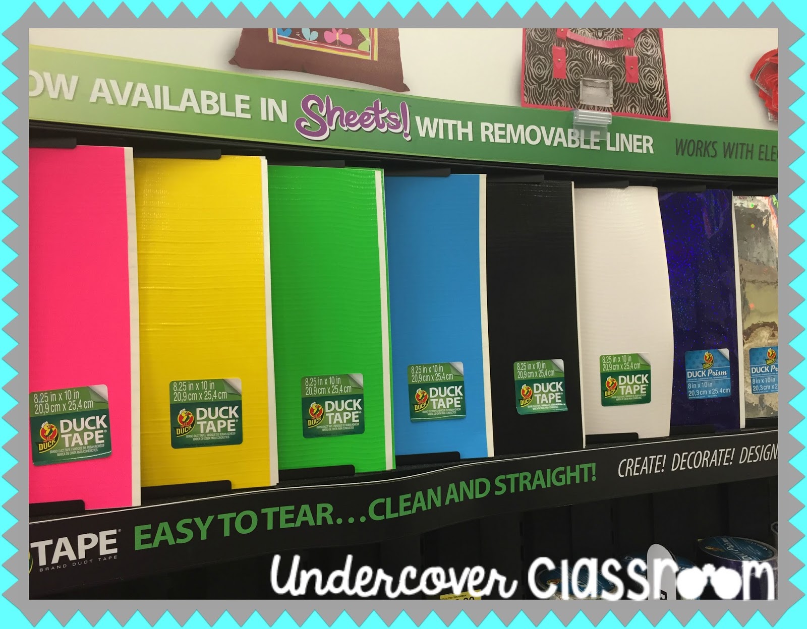undercover classroom clutter jail duck tape sheets