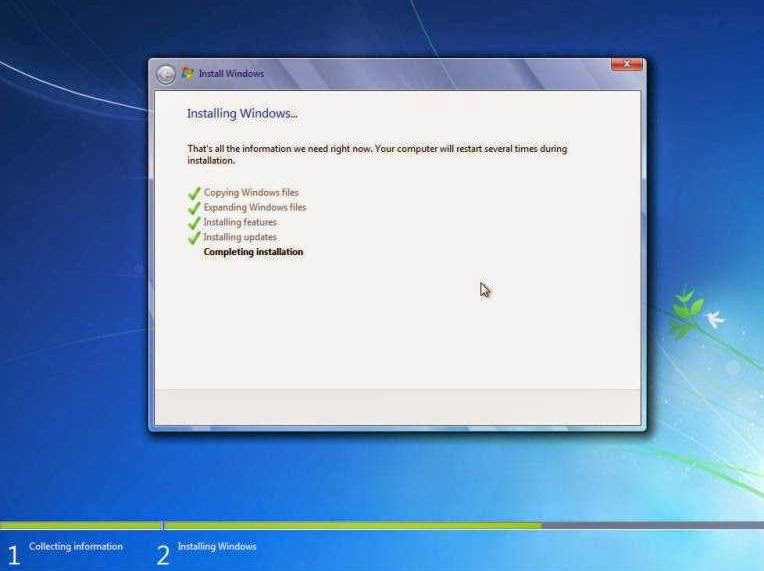 Cara Instal Windows 7 yang benar disertai gambar