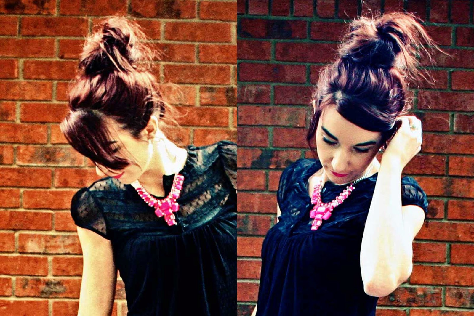 Love, Caroline Blog Top Knot Tutorial from a Friend