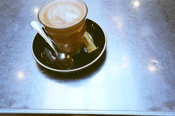 coffee latte film photography