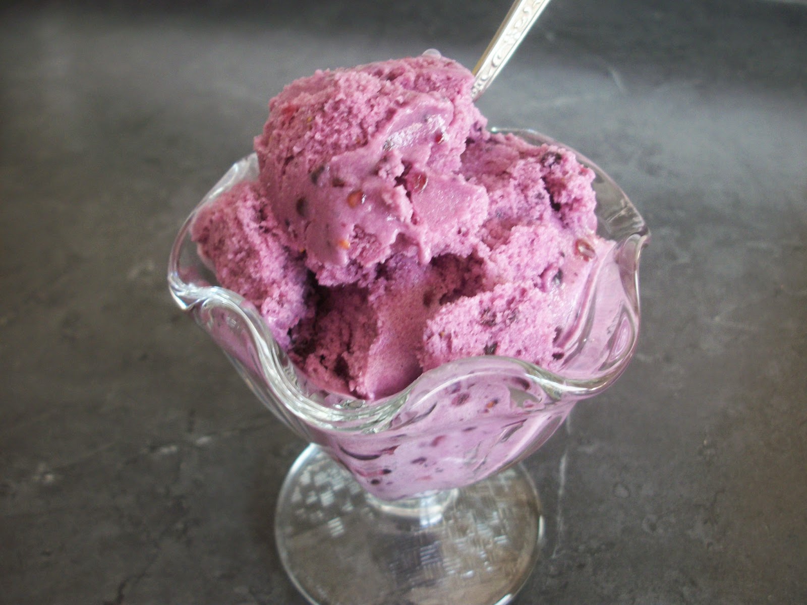 Cook with Sara Blackberry Ice Cream