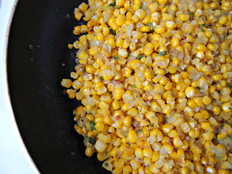 Milk and Honey Spiced Warm Corn Salad