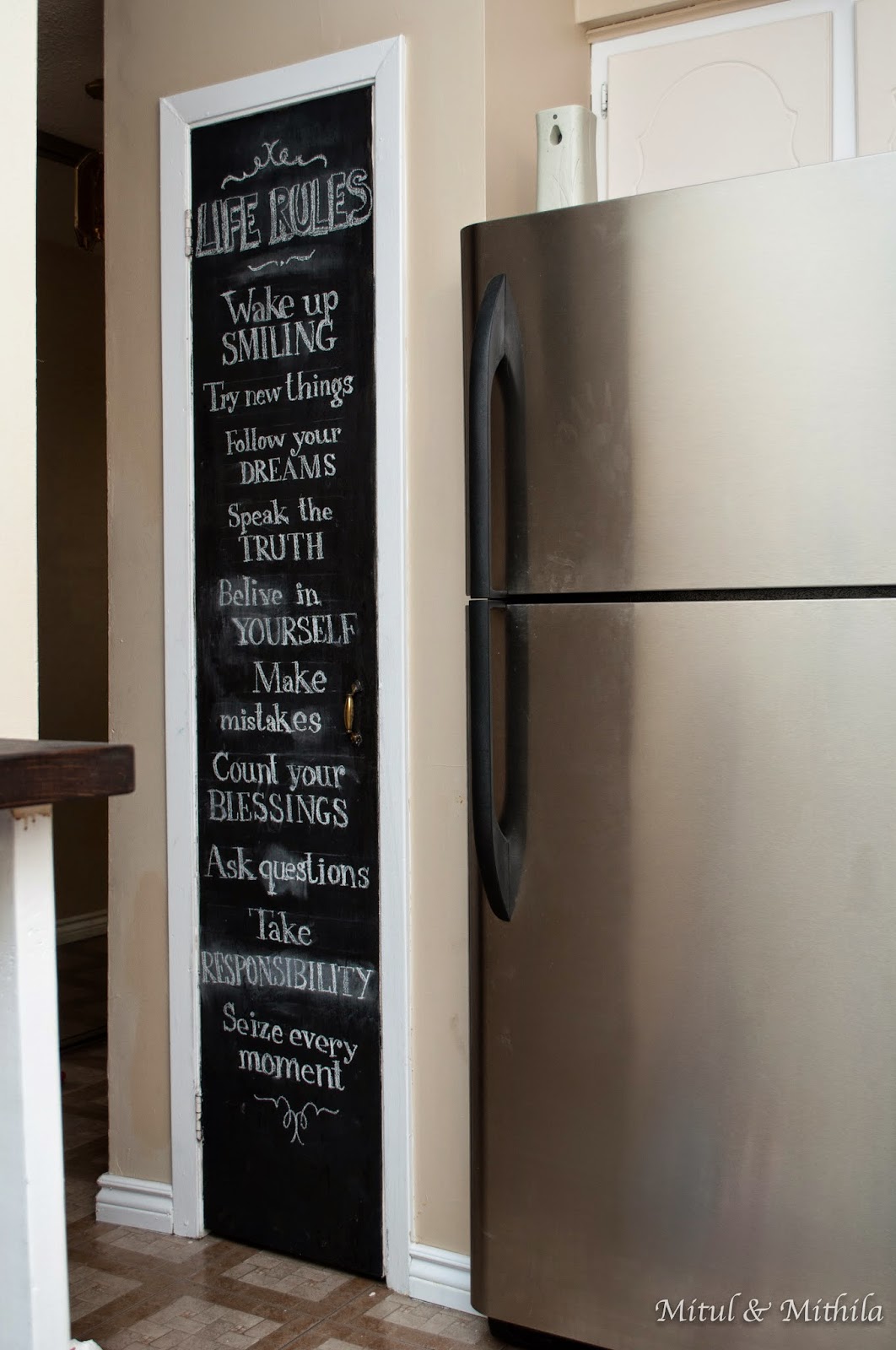 Home Making & Everything Else Pantry door makeover