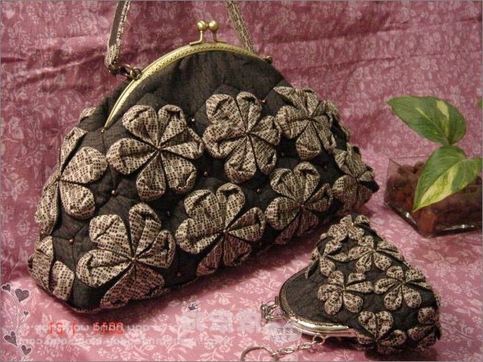 Handbag with clasp and flowers DIY Tutorial Ideas!