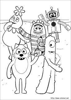 Yo Gabba Gabba Printable Coloring Pages