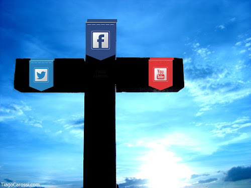 Crucificando as redes sociais cruz redes sociais facebook twitter pecado