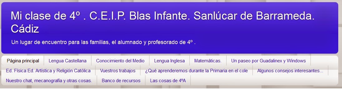 EL BLOG DE 4º DE PRIMARIA