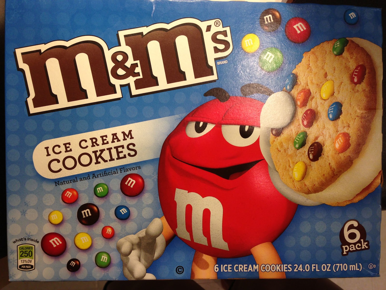 Crazy Food Dude Review M&M's Ice Cream Cookies
