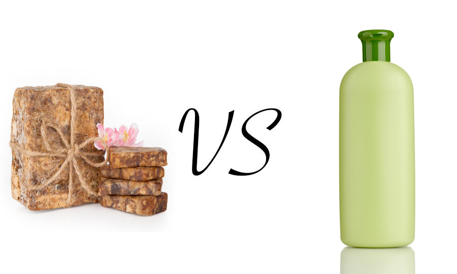 Naturally Keiara Raw African Black Soap VS Shampoo