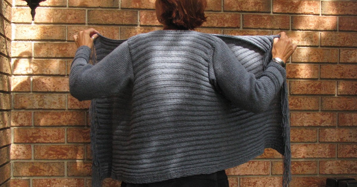 Chris Knits in Niagara Denim Blanket Coat