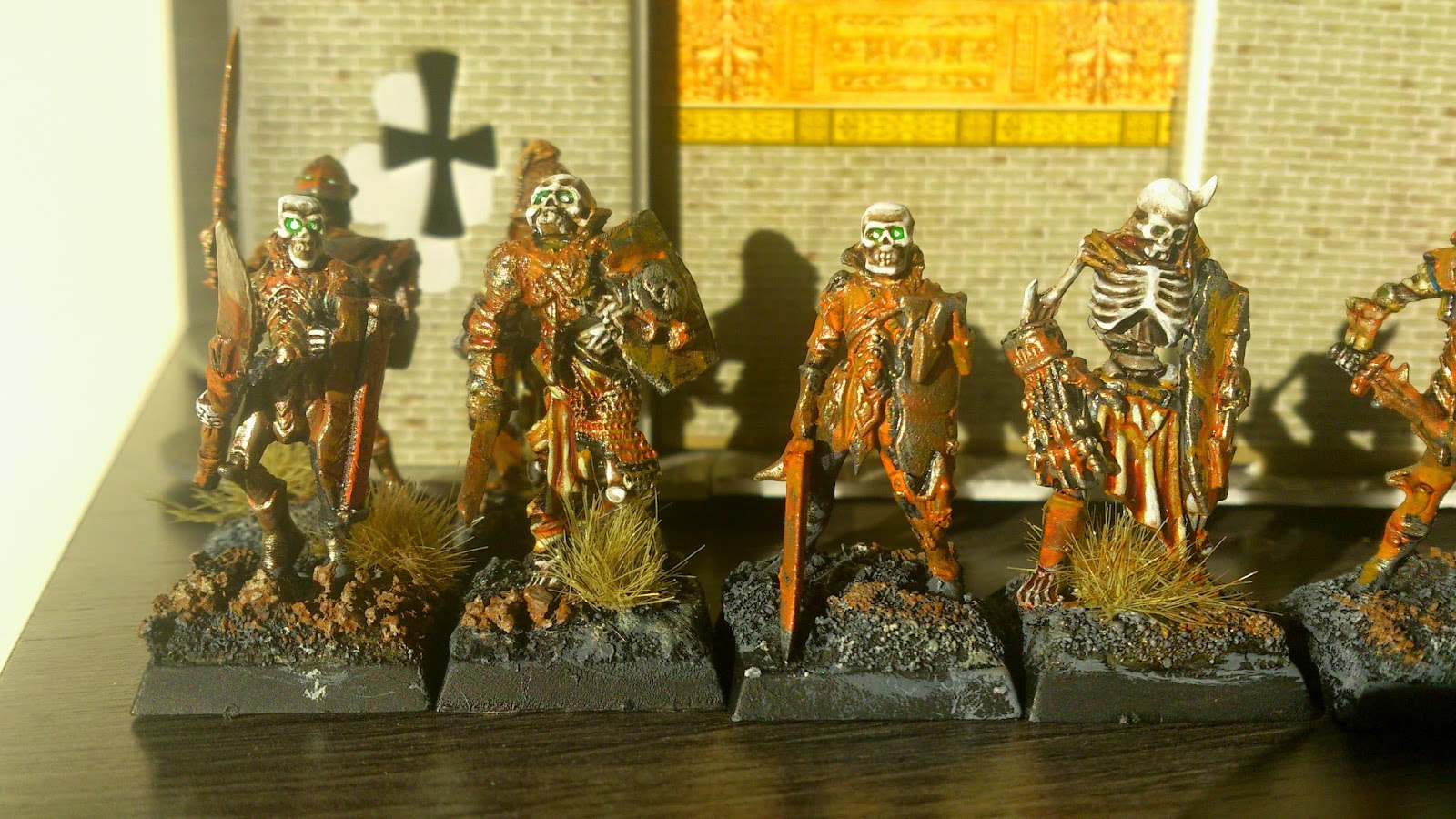 Converted and painted mantic and reaper skeletons and zombies