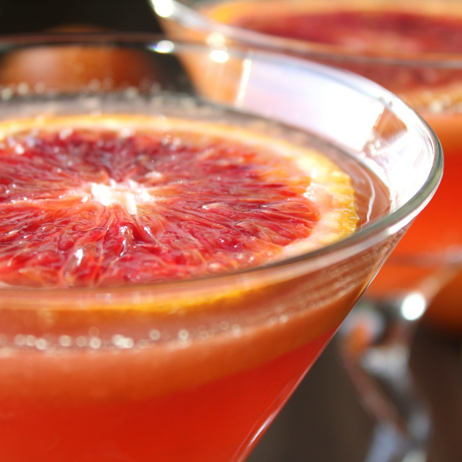 Delicious as it Looks January Cocktail Blood Orange Martini