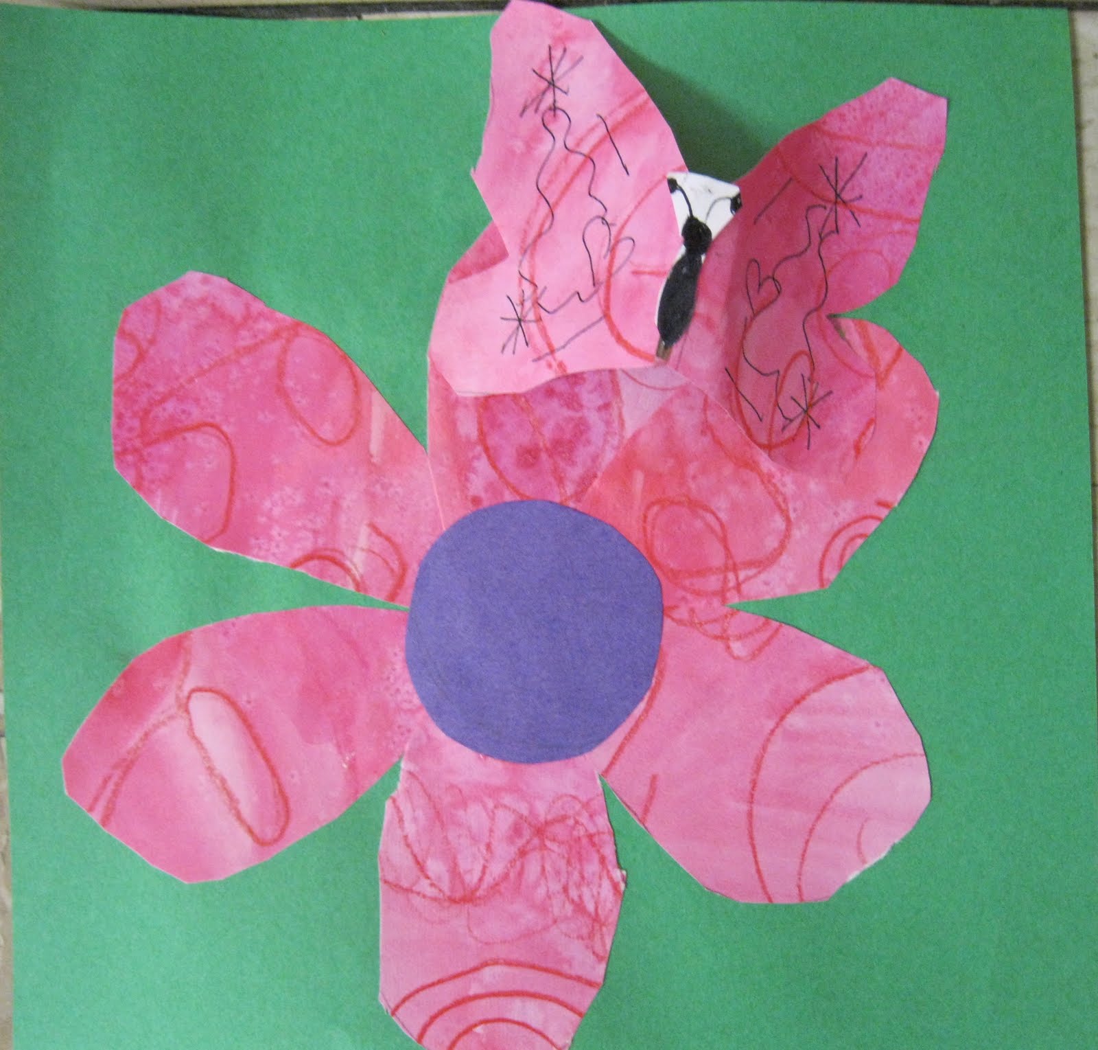 Color, collage, and much more Camouflaged Butterflies on Flowers (version 2)