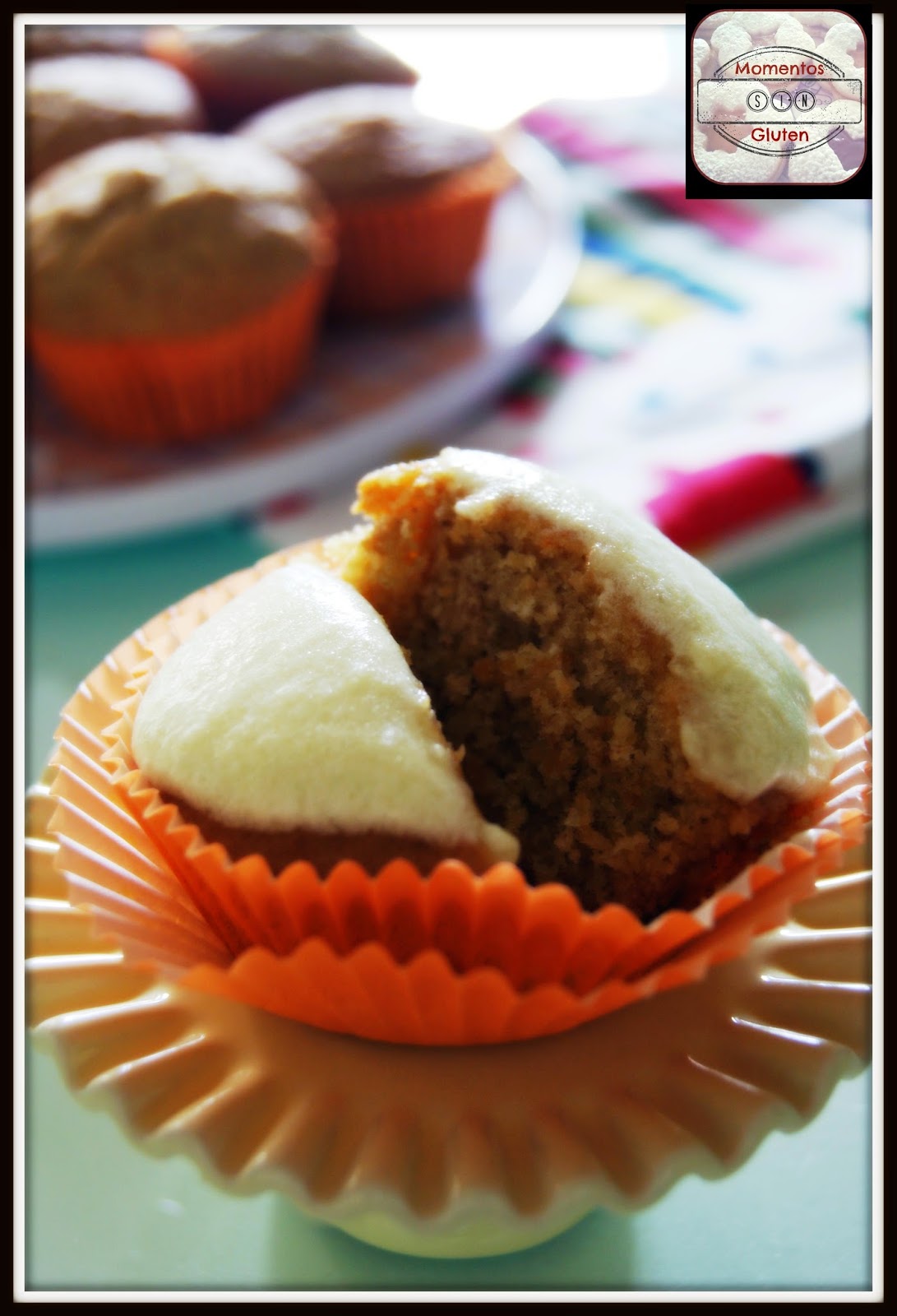 momentossingluten Carrot cupcakes (sin gluten y sin lactosa)