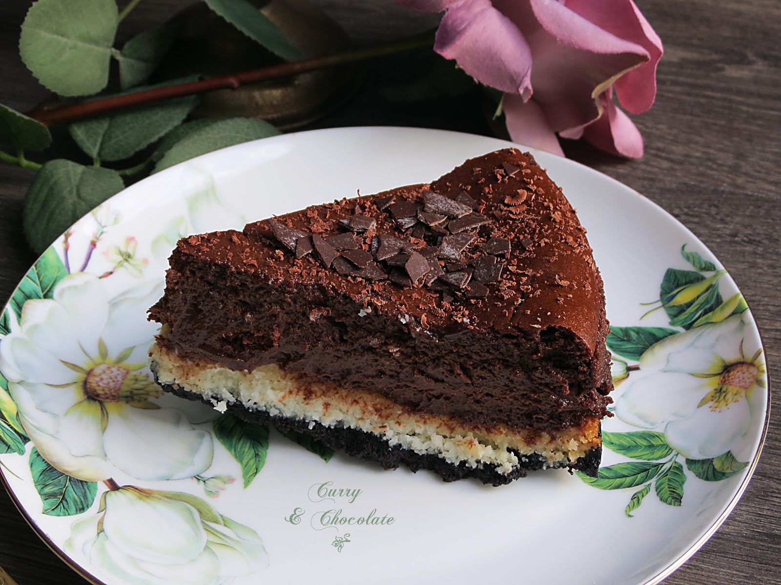 Tarta de queso con chocolate y coco – Coconut and chocolate cheesecake Tarta de queso con chocolate y coco – Coconut and chocolate cheesecake