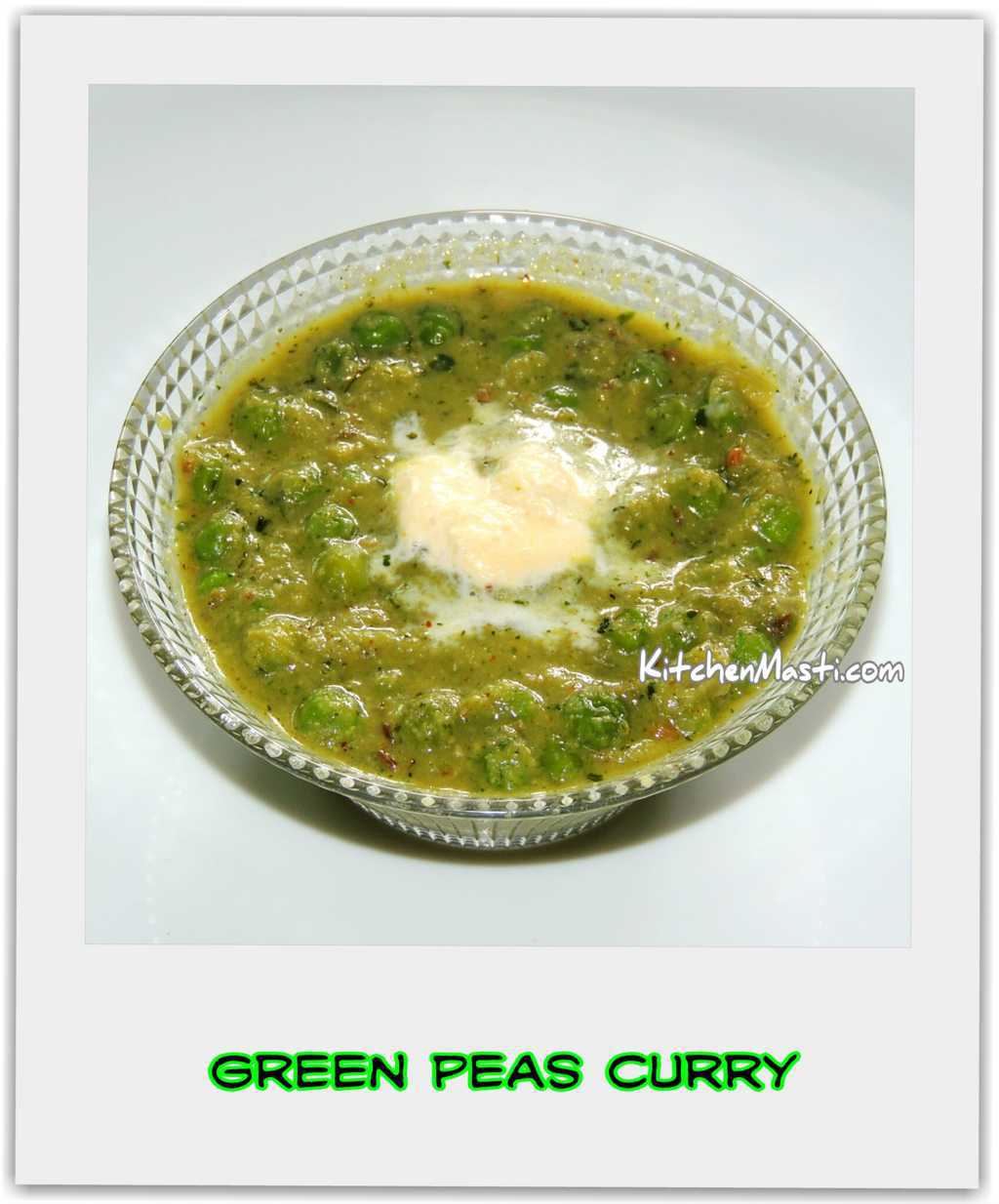 Green Peas Curry Recipe Masala Curry Vegetarian Recipes