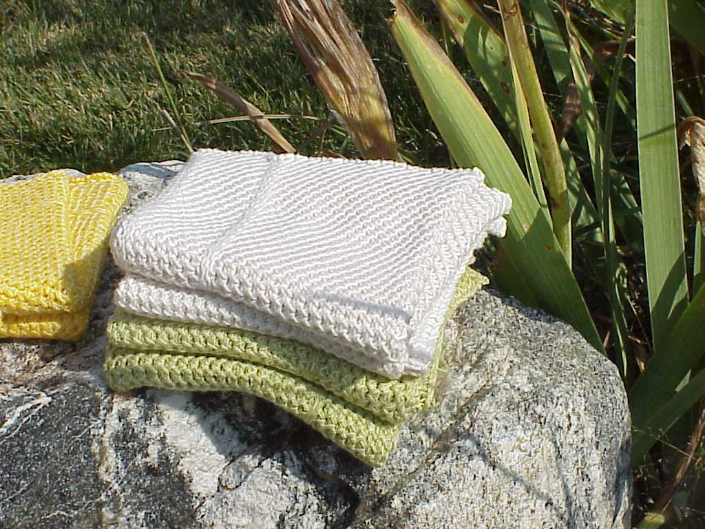 Kriskrafter Kris's study of Machineknit dishcloths