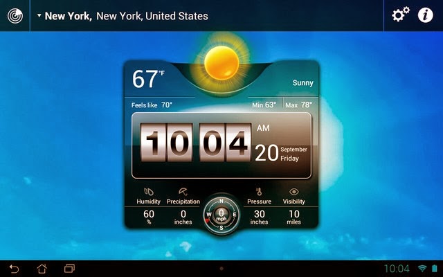 Weather Live app screenshoot