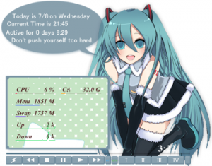 aplicacion windows miku vocaloid anime