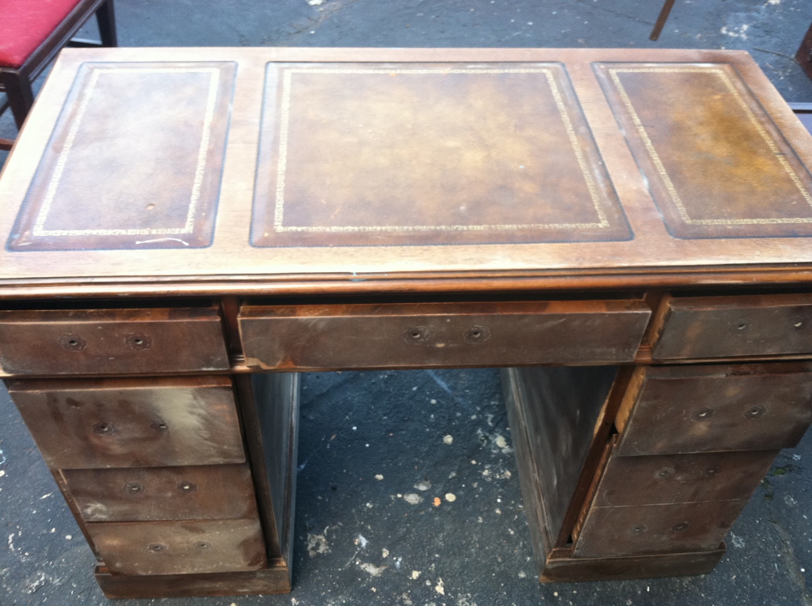 Rockin’ Ruby Antique Desk Makeover