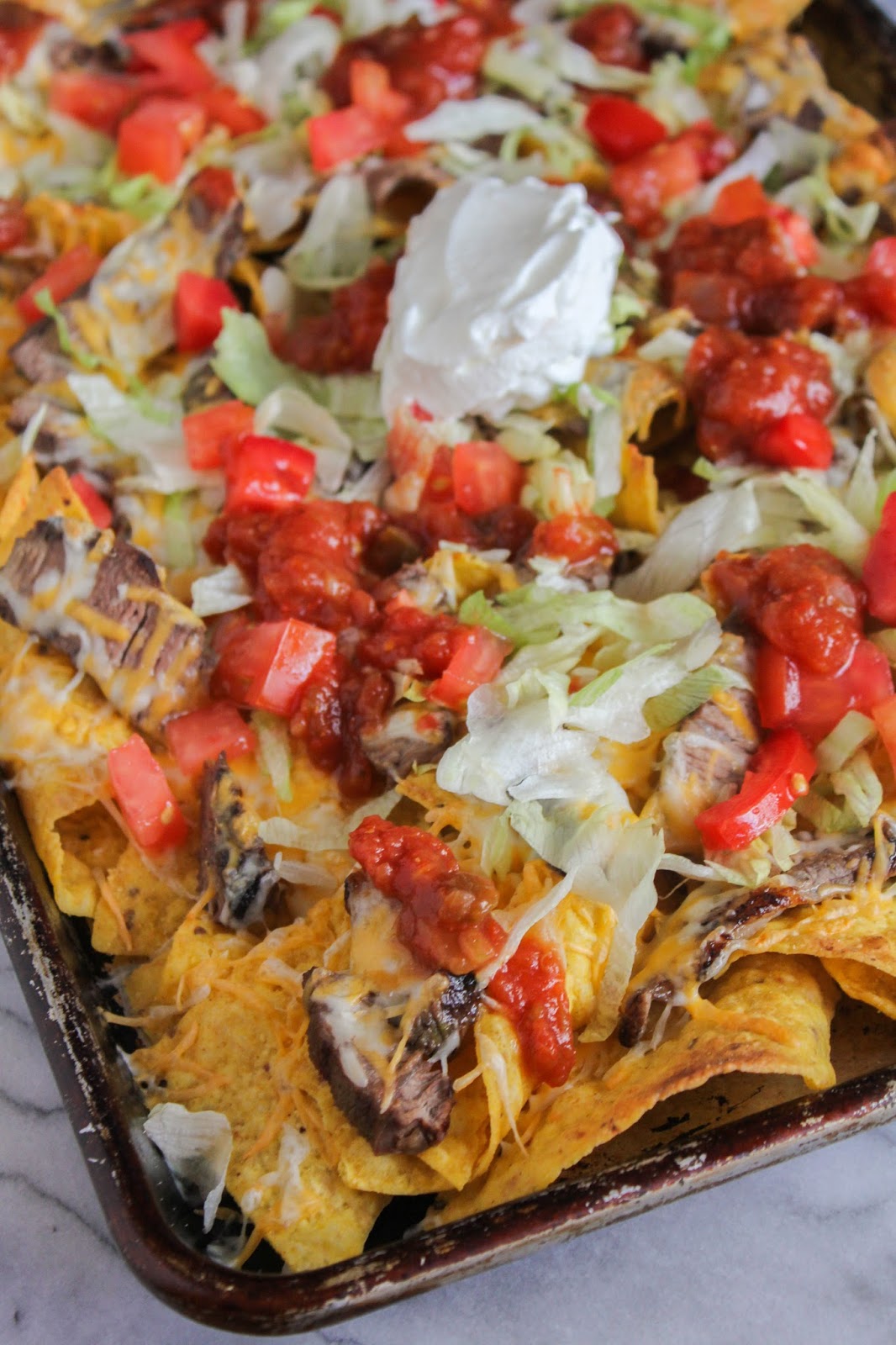 Spicy Grilled Steak Nachos