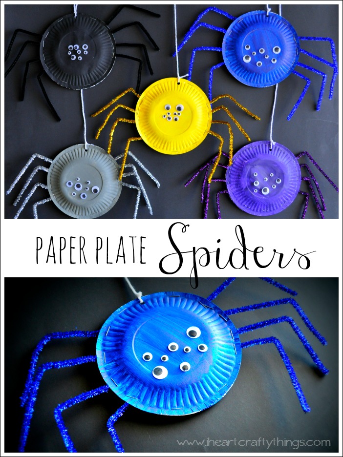 Paper Plate Spiders | Beanstalk Mums