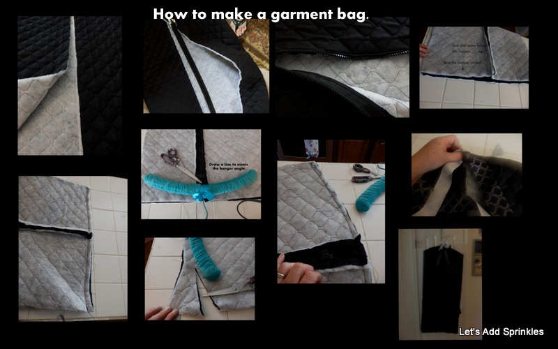 Let's Add Sprinkles Garment Bag Tutorial