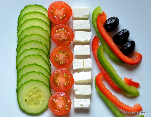 Ingrédients salade grecque