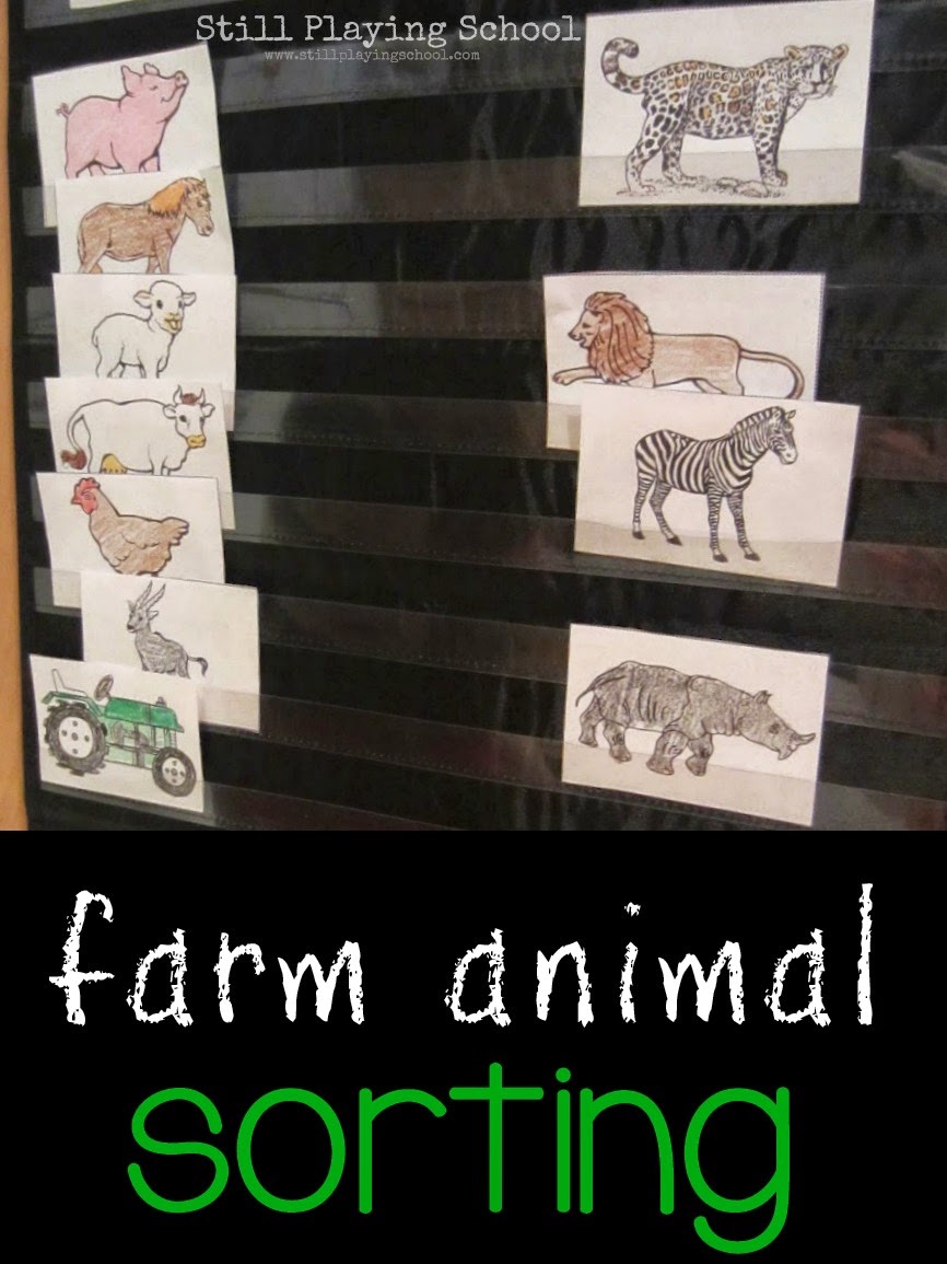 Farm Animal Sorting for Kids | Still Playing School