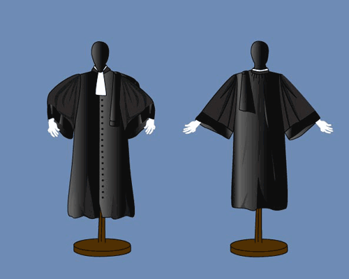 comment coudre une robe d'avocat