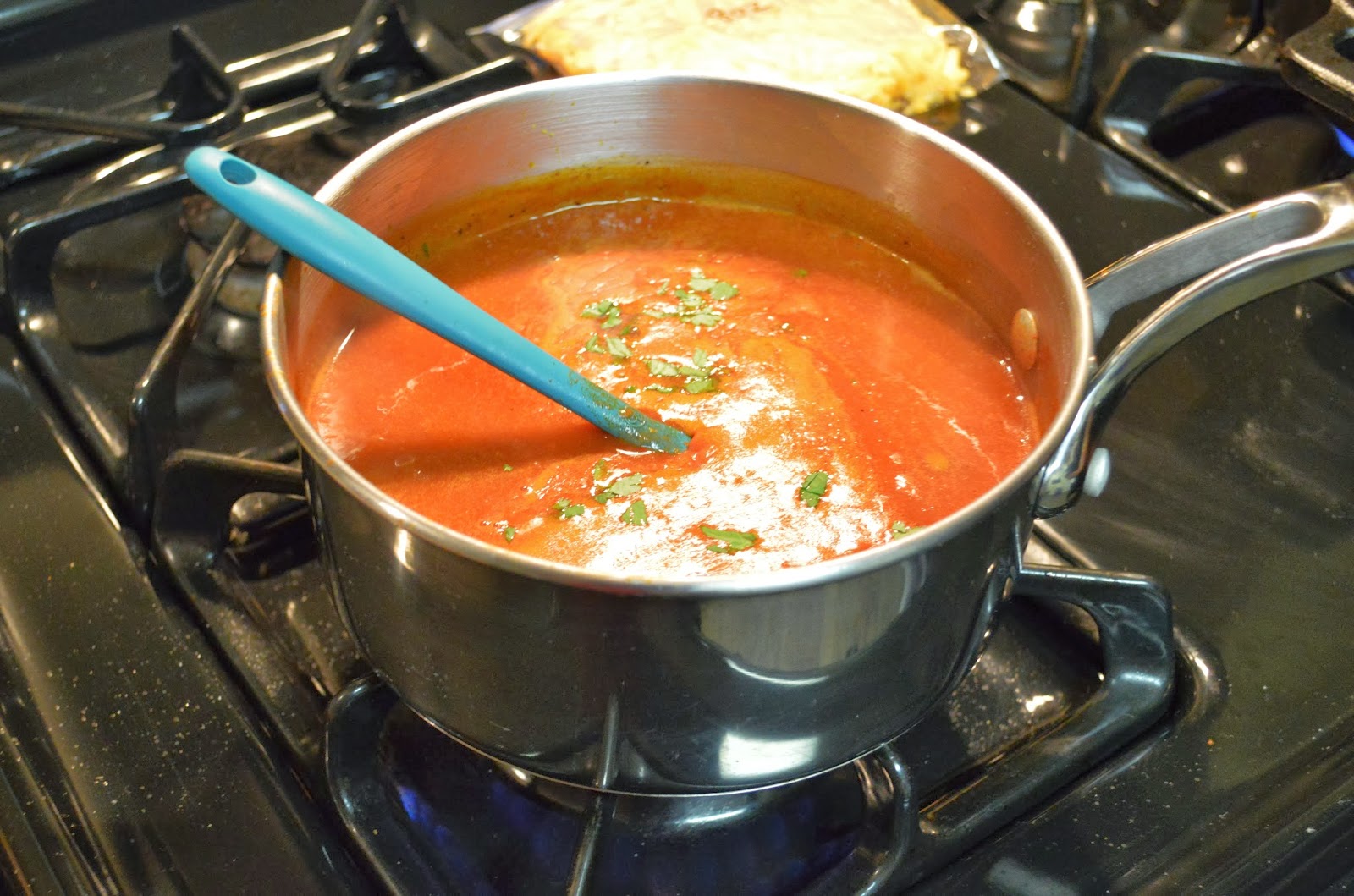 The Hungry Hood Beef Enchiladas with Red Sauce