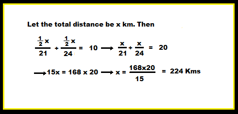 Time and distance Solution for Question 23