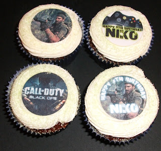 Birthday Cakes Dallas on 360 Call Of Duty Themed Cupcakes Made For Niko S 8th Birthday Party