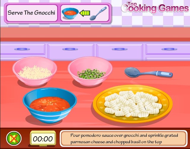 Gnocchi game for kids