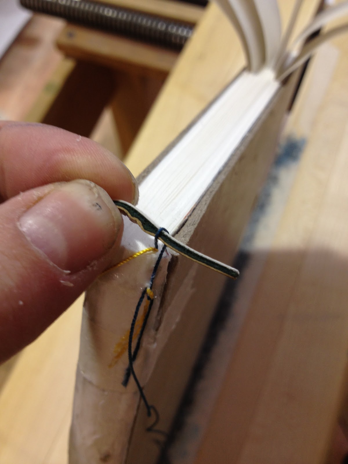 anything with a spine how to hand sew headbands onto a book