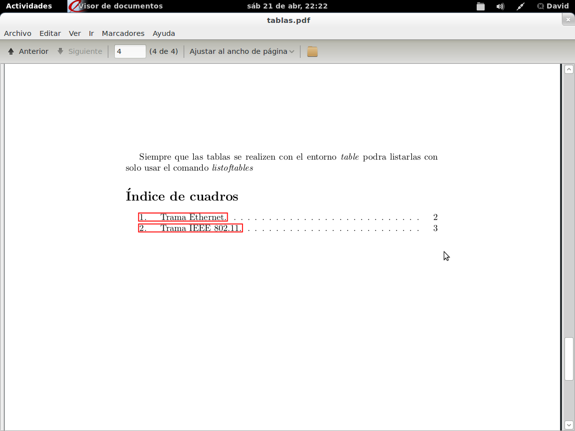 Tiburón de alambre Tablas en LaTeX