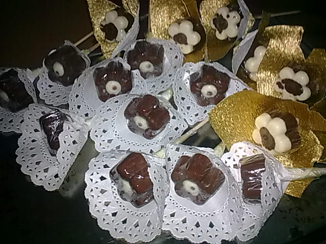 Faieyt Bakery Pcs Daisy Loose Coklat Untuk Gubahan Hantaran