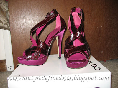 aldo burgundy heels