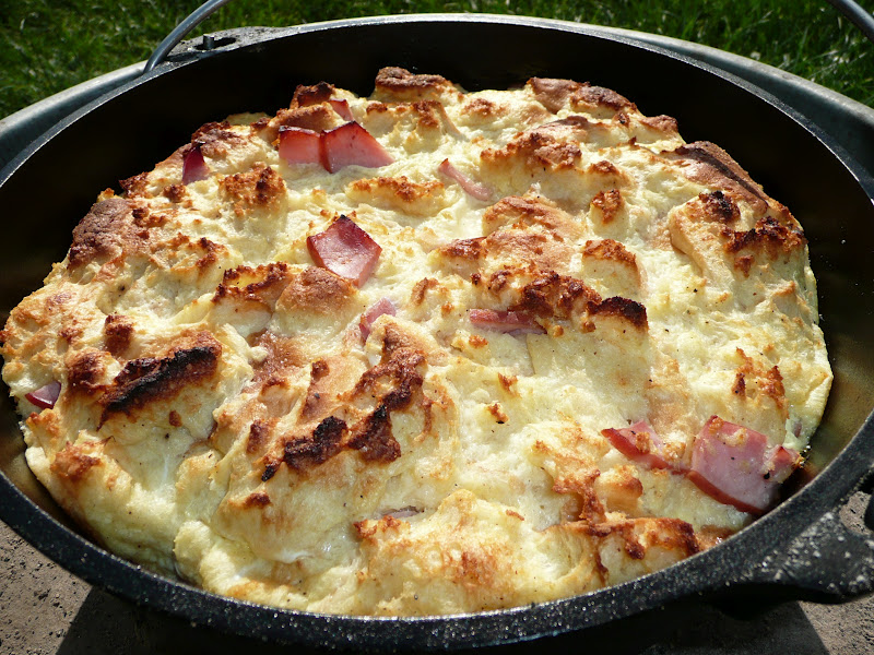 Everyday Dutch Oven Eggs Benedict Casserole