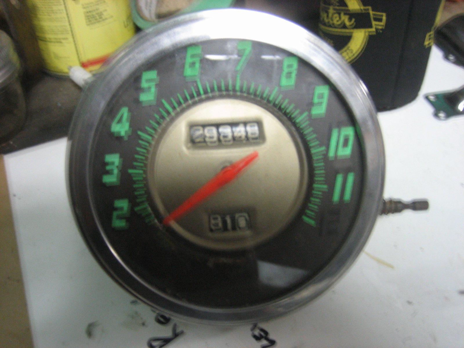 COLOR WHEEL Harley speedo redo and new dash